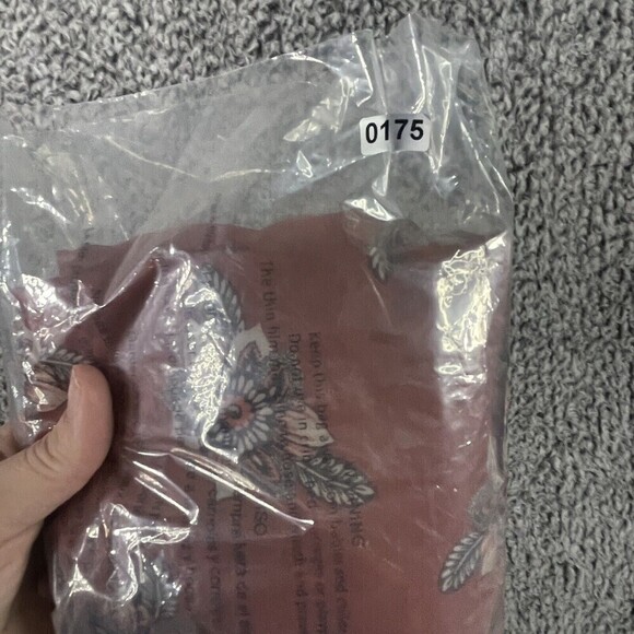 Loft Peplum Blouse Sheer Burned Orange and White Floral Women's  Size S Petite - Picture 11 of 11